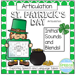 St. Patrick's Day Articulation Activity