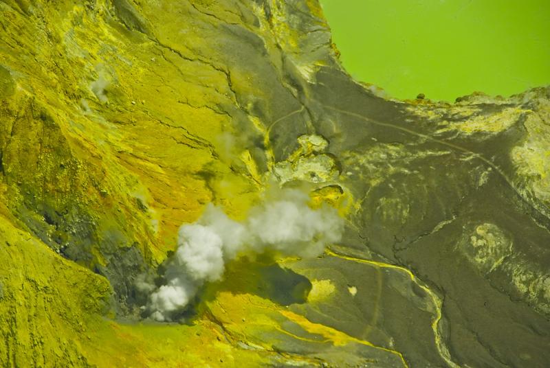 volcanic yellow lake