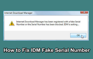 How to Fix IDM Fake Serial Number