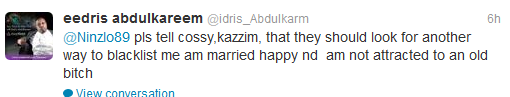 "I'm not attracted to an old b**ch" Eedris Abdulkareem slams Cossy Orjiakor on Twitter