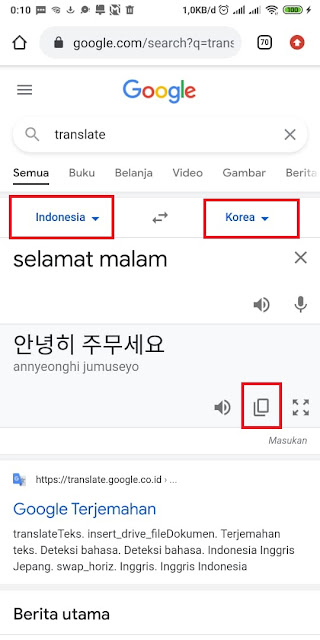 Cara Membuat Tulisan Korea Di WA Tanpa Aplikasi 1