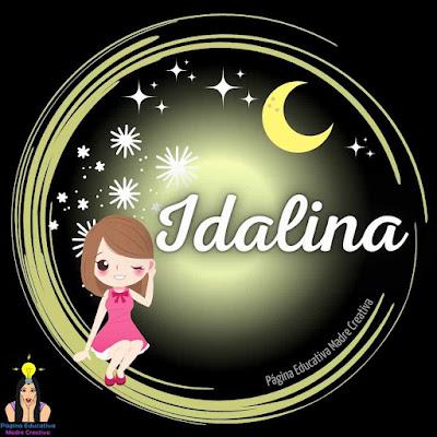 Solapín Nombre Idalina para imprimir descargar gratis