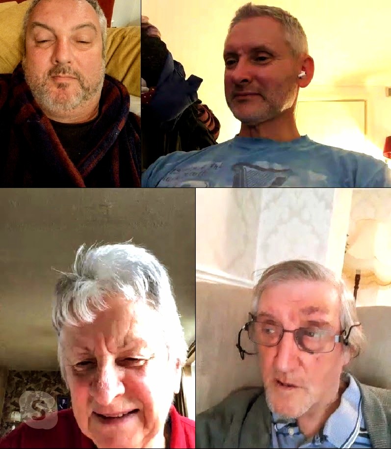 Family Skype call montage