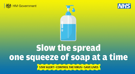 slow the spread with a drop of soap uk government