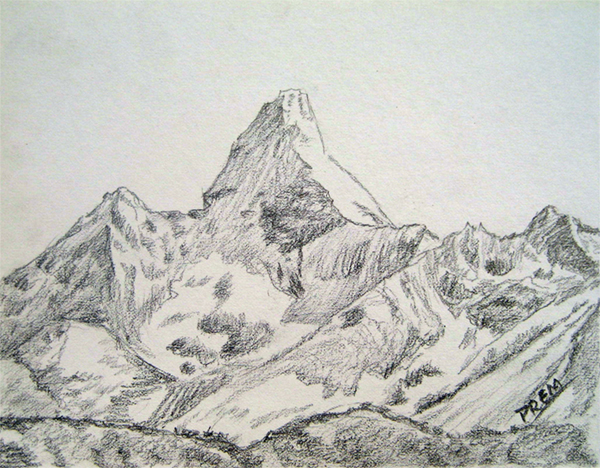 Simple Sketches of Mountains