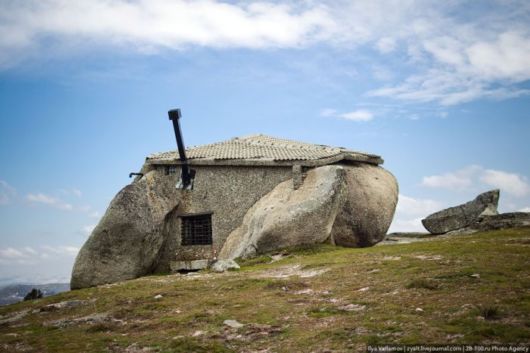 House Built Inside A Stone