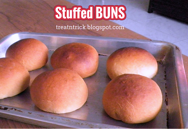 Stuffed Buns Recipe @ http://treatntrick.blogspot.com