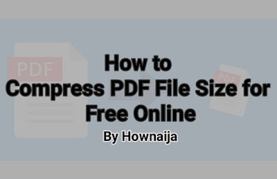 How to Compress PDF File Size for Free Online