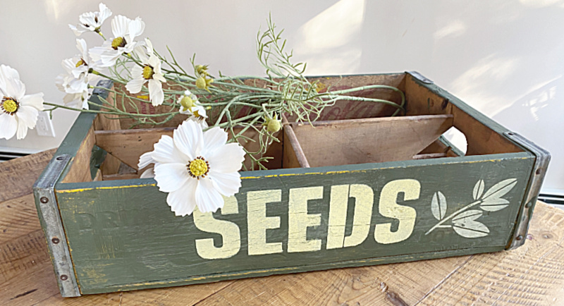 Rustic Wooden Seed Box