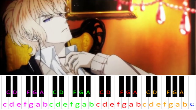 Mr. SADISTIC NIGHT (Diabolik Lovers OP) Piano / Keyboard Easy Letter Notes for Beginners