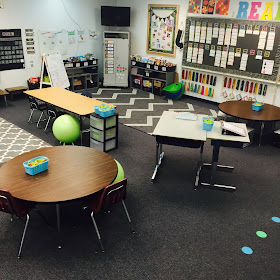 Flexible Seating in a First Grade Classroom