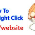 Enable Right Click on Disabled websites/blogs