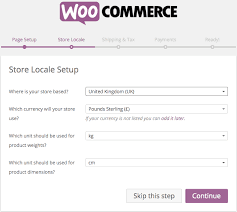 store locale setup woocommerce