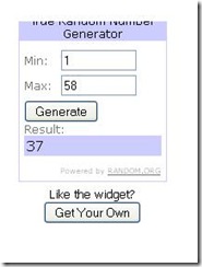 random giveaway