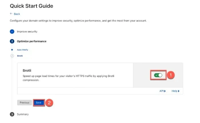 You can also speed up your website loading speeds by switching to the Brotli feature.