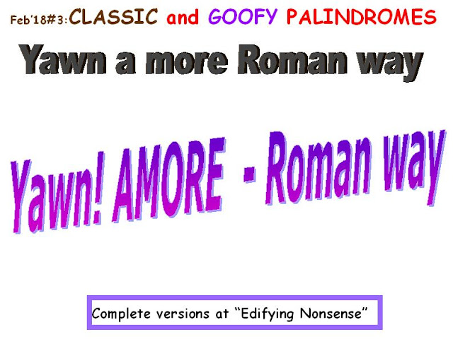 CLASSIC: Yawn a more Roman way.  GOOFY: Yawn! Amore, Roman way.