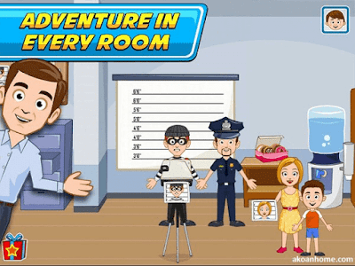 تحميل لعبة ماي تاون الشرطة مجانا للاندرويد My Town Police APK برابط مباشر