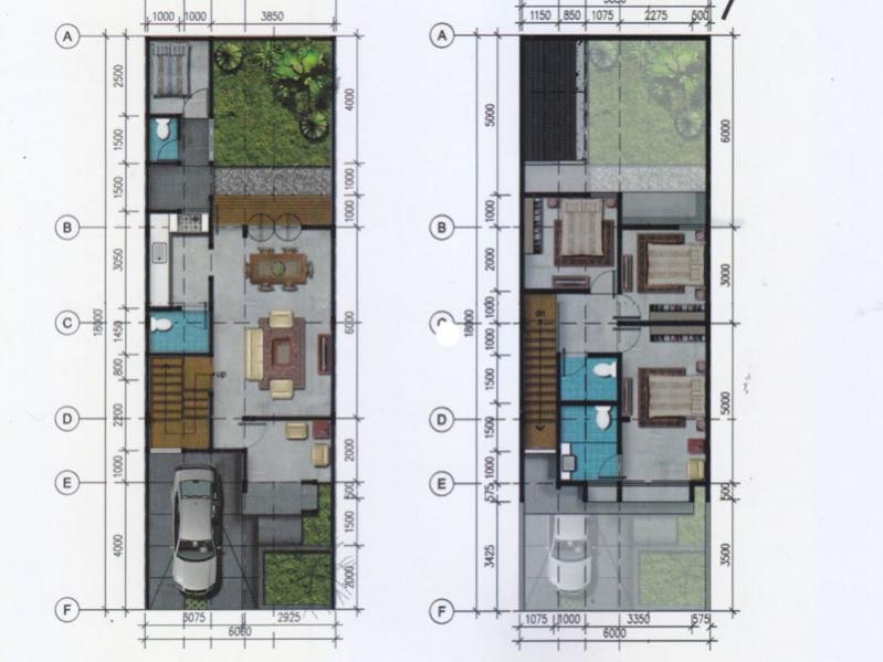 Inspirasi Gambar Denah Rumah  Pintu  Samping  Tampak Kreatif 