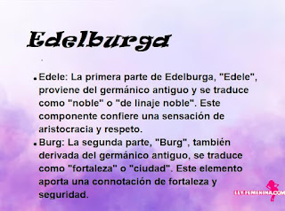 significado del nombre Edelburga