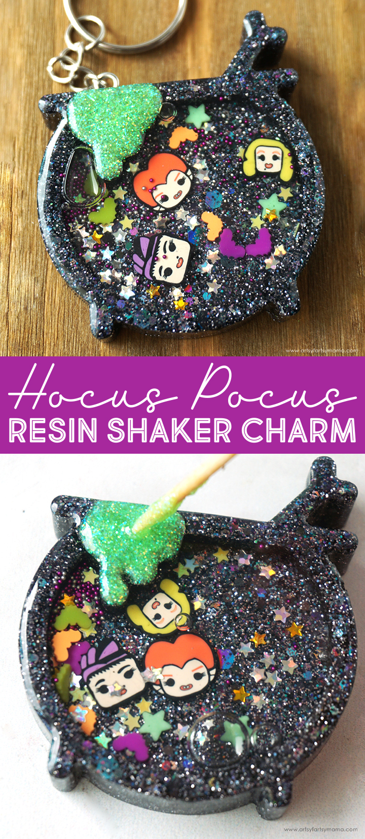 Hocus Pocus Resin Shaker Charm