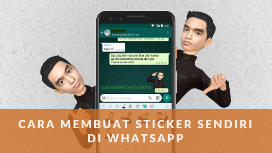 Cara Membuat Stiker  Foto Sendiri Di  Whatsapp Iphone  