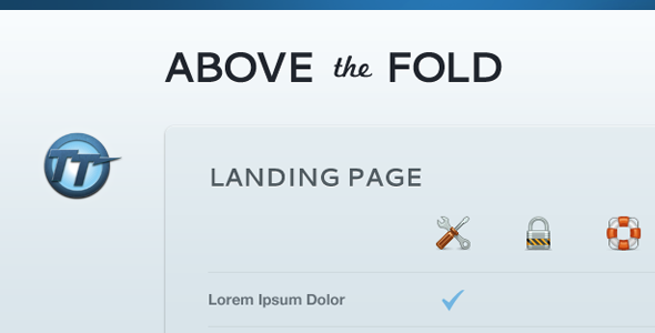 Above The Fold — Compact Landing Page - Corporate Landing Pages