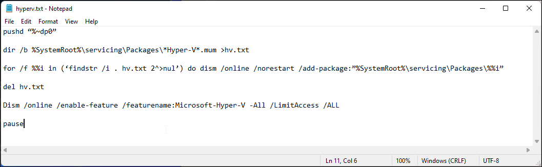 How to Install Hyper-V on Windows 11 Home?