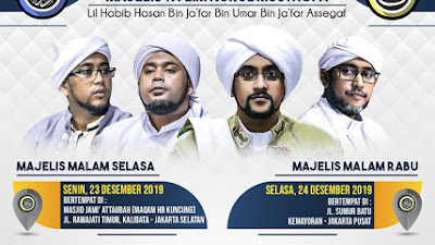 Jadwal Majlis Nurul Musthofa, 23 Desember - 28 Desember 2019