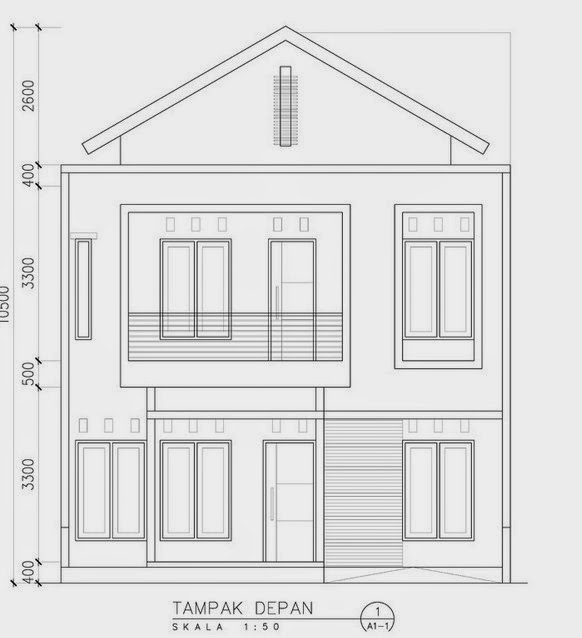 Reka bentuk Rumah  Minimalis Tampak Depan  Rumah 