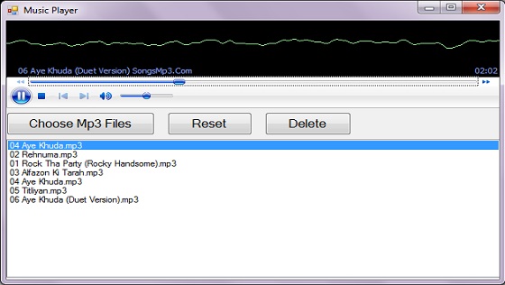 Creating an Mp3 Player in C#.NET Using Windows Media Component