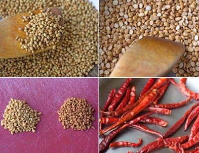 Making Homemade Sambar Powder