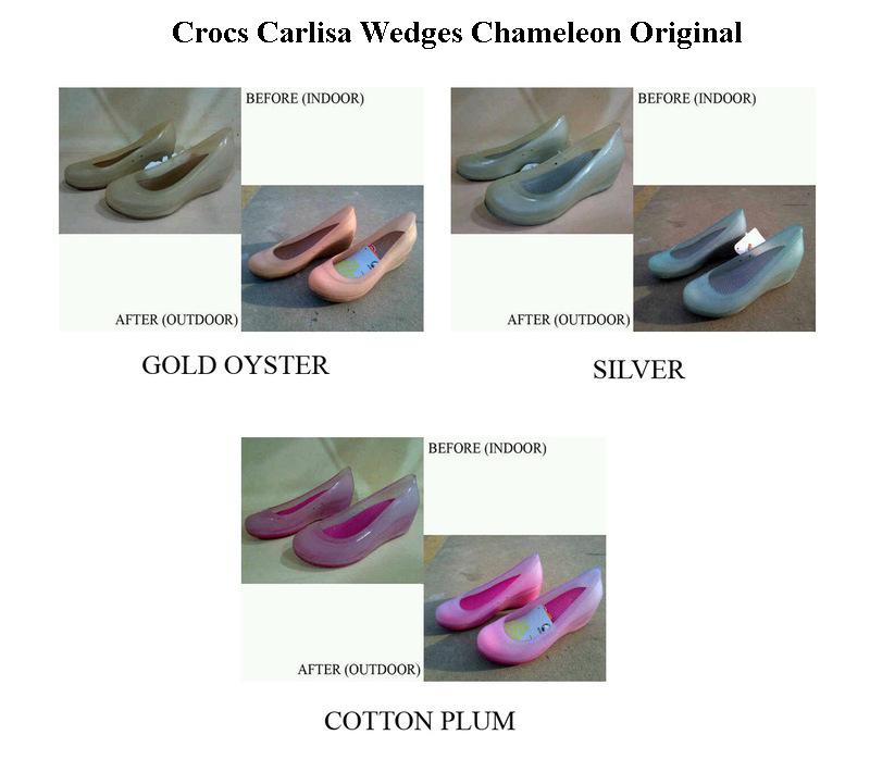  Jual  Sandal  Crocs  Crocs  Carlisa Wedges Chameleon Original 
