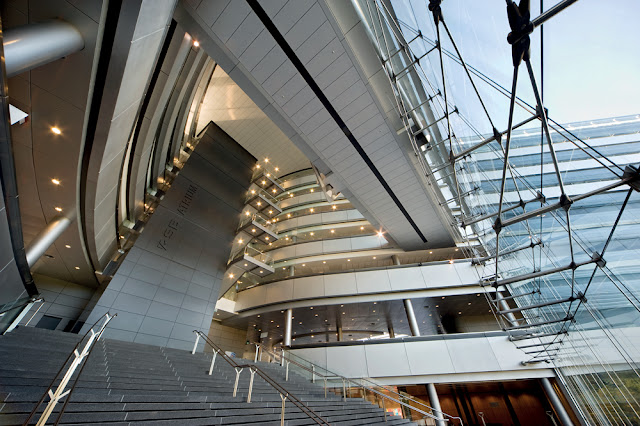 Lobby of the university building 