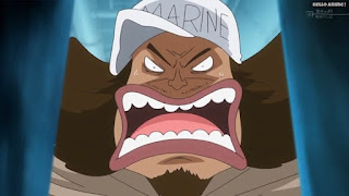 ワンピースアニメ パンクハザード編 605話 海軍 G-5 Marine パイク | ONE PIECE Episode 605