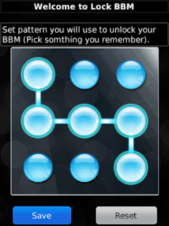 Pattern Lock for BBM v1.1 for BlackBerry