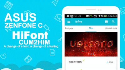 Cara Mengganti Font Asus Zenfone C Dengan Hifont