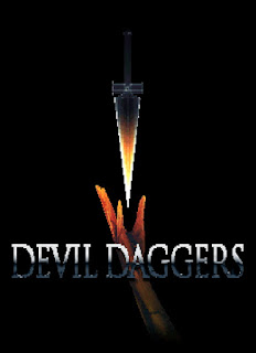 devil dagger+3d+game+pc+shoot'em up+art+flyer