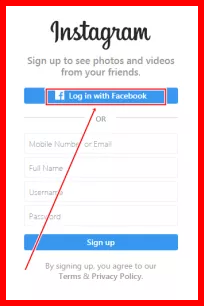 Instagram Account Login: Sign into your Instagram Account with Facebook