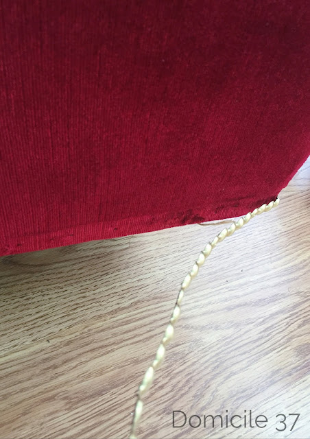 Decorative nailhead trim, DIY brass nailhead's on sofa, Decorative trim on couch