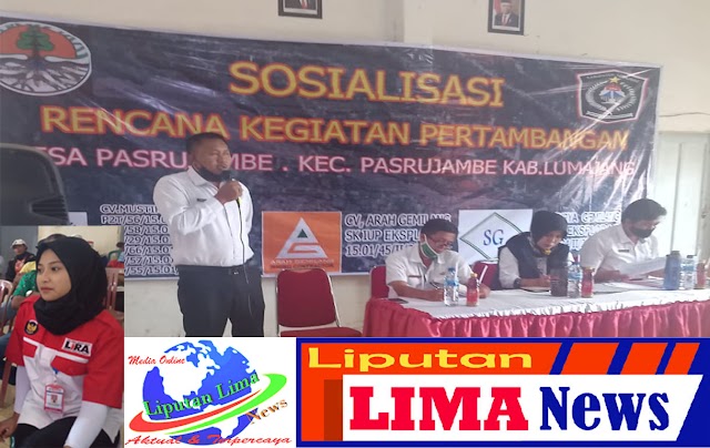 Sosialisasi Rencana Kegiatan Pertambangan, Pengusaha Tambang Pasrujambe Ingin Ijin Terselesaikan