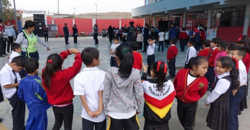 SIMULACRO DE SISMO: Más de 8 millones de escolares listos para participar este Viernes 31 de Mayo