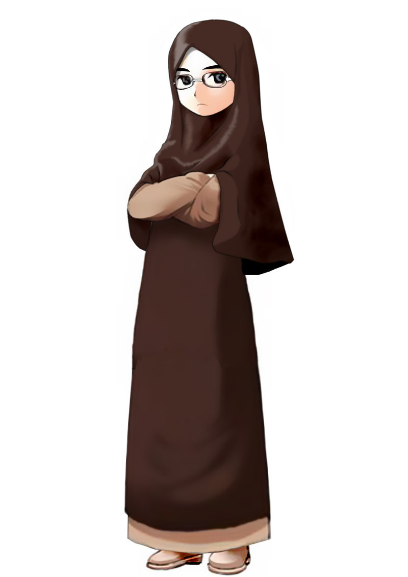 Fatimah Azahro Muslimah Kartun Anime Jilbab