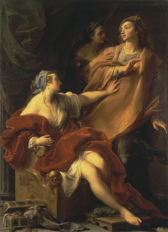 Allegory of Voluptuousness by Pompeo Batoni - Allegory, Mythology, Religious Paintings from Hermitage Museum