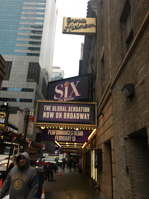 Six Musical Now On Broadway Marquee New York City