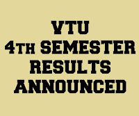 VTU Results 4th Semester B.E July 2015 Announced