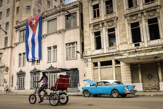 cuba; tricycle; havana; castro; embargo; travel; caribbean