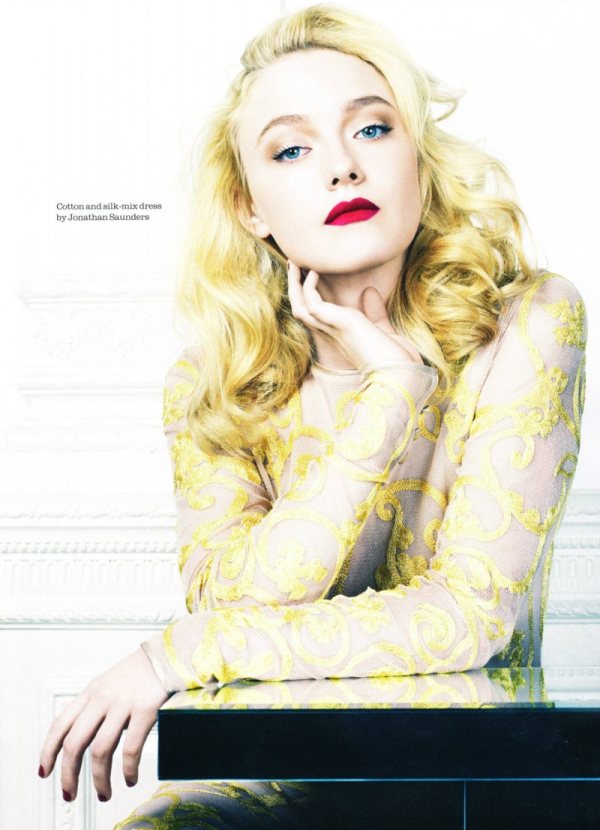 Editorial Love Dakota Fanning Covers ELLE UK's February 2012 Issue