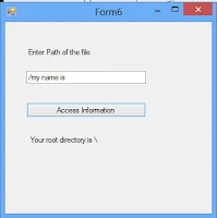 How to get root directory information of the specified path in ASP.NET
