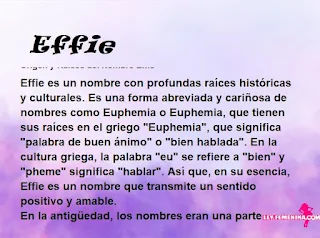 significado del nombre Effie