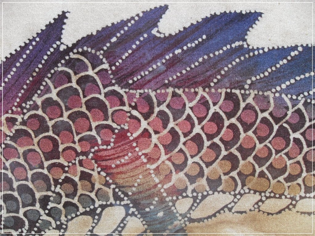 BARANG ANTIK LUKITO Lukisan Batik  Sutra Peranakan ALIM 